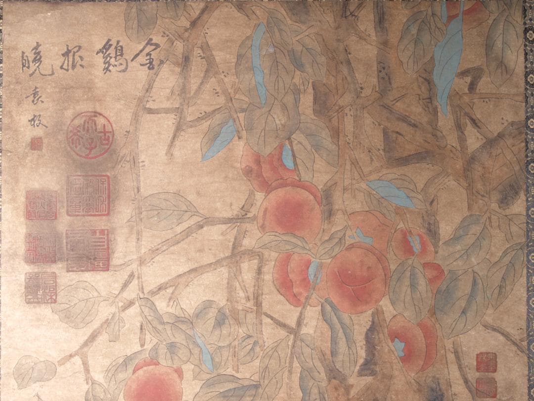 人物図 中国林春 明時代 肉筆保證 唐物唐本 掛け軸 AK933A12-3