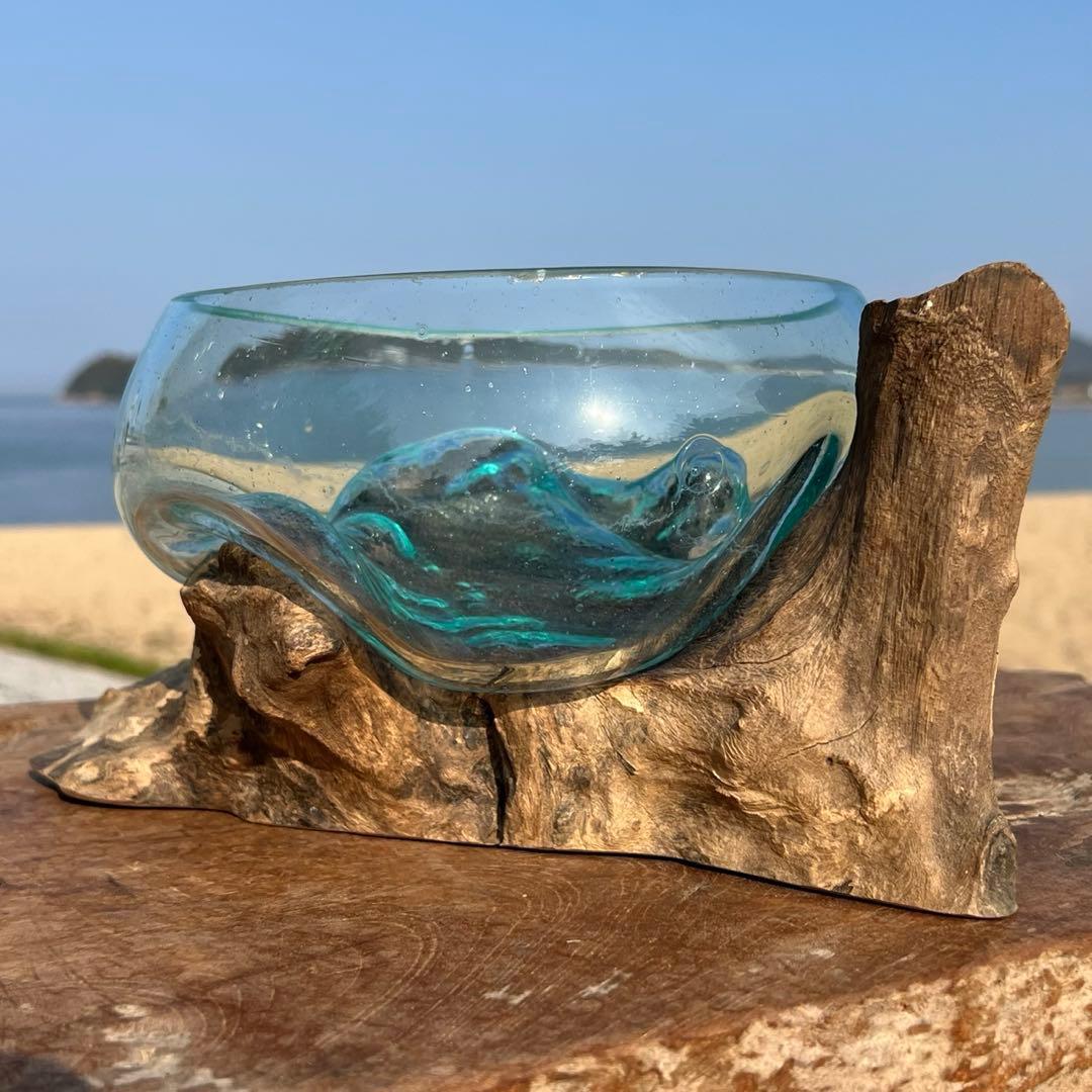 流木ガラスオブジェB20C 花瓶 金魚鉢 ガーデニング テラリウム 観賞魚 容器