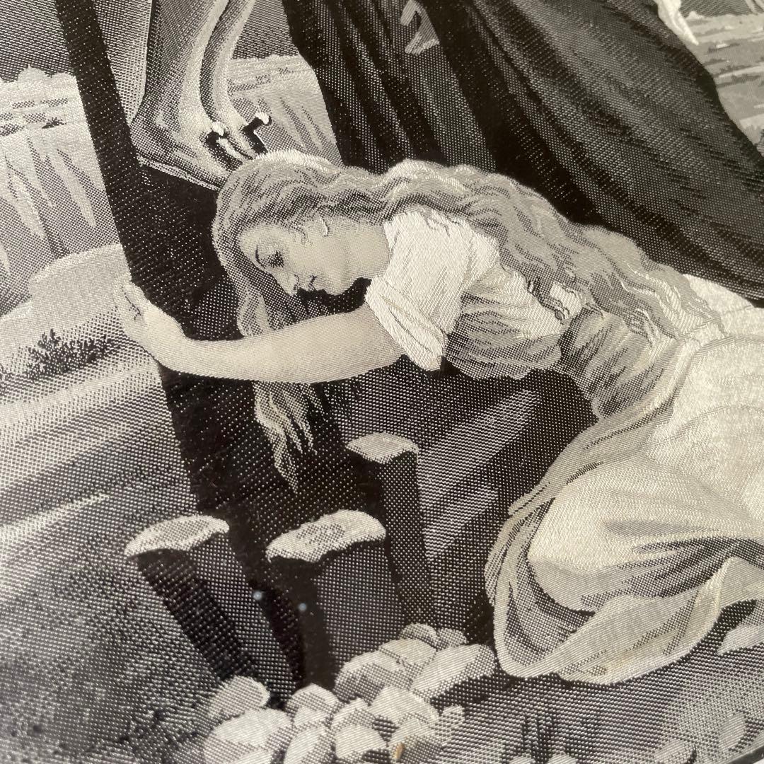 ヴィンテージ キリストの磔刑 モノクロリトグラフ アートフレーム