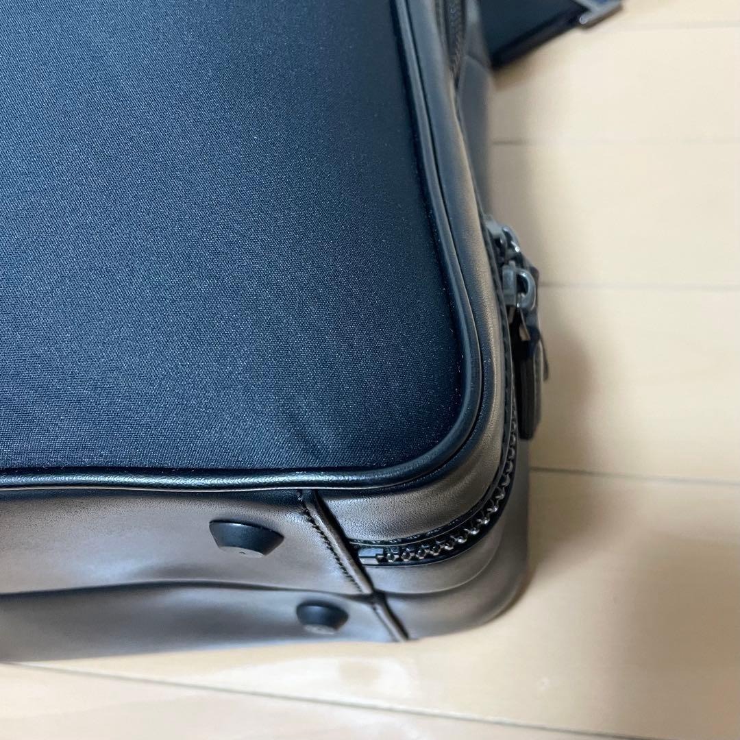 【数回使用程度】 フジタカ ルフト ビジネスバッグ 2way ネイビー 2層式