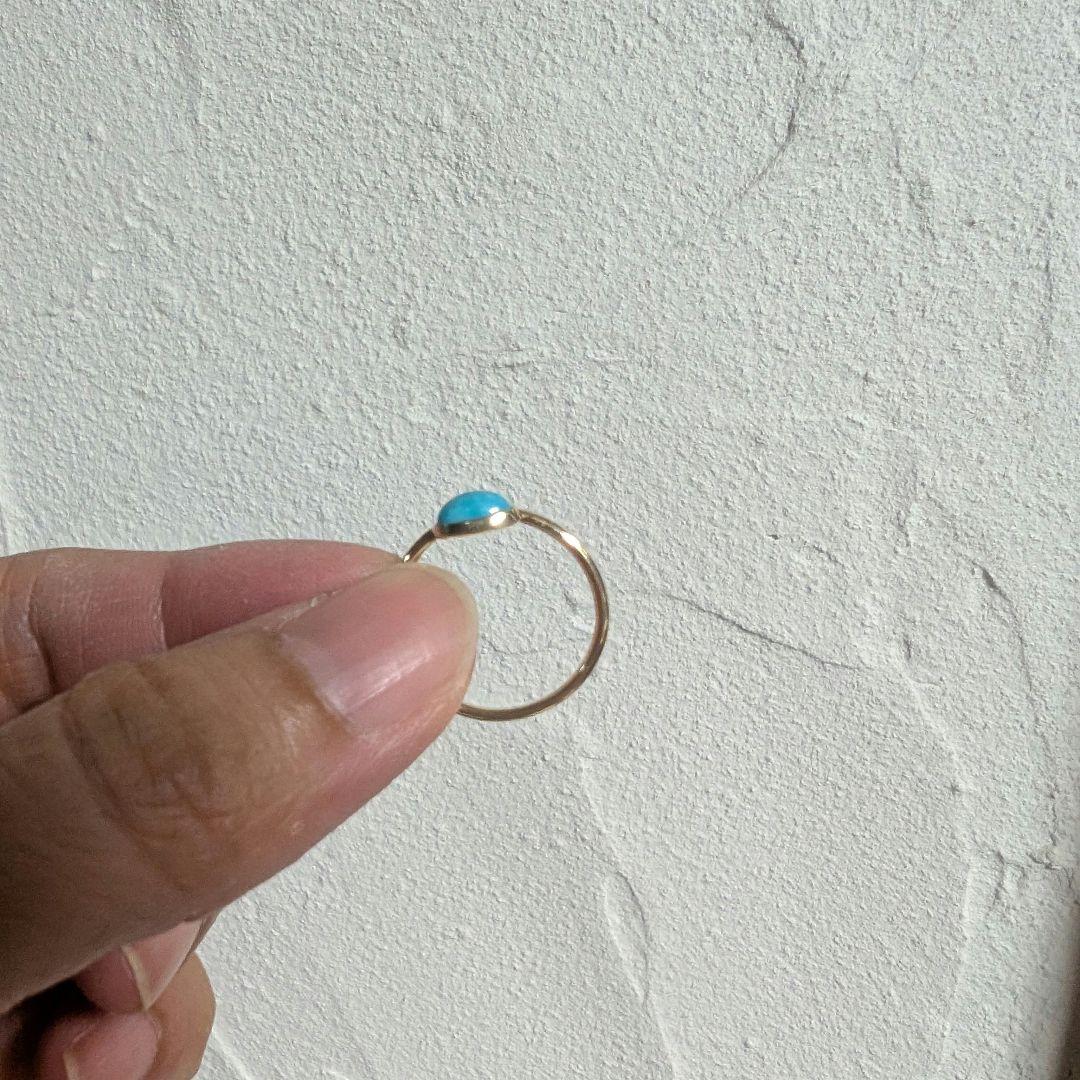 t*y様 ageteアガット　ターコイズリング　7号 K10 10金