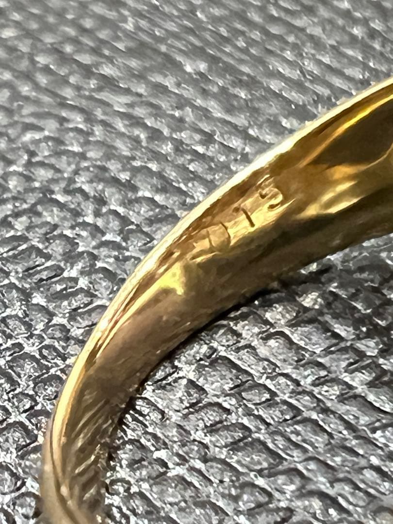 【専用】k18サファイア ／ダイヤモンドリング #10 ゴールド4g 指輪