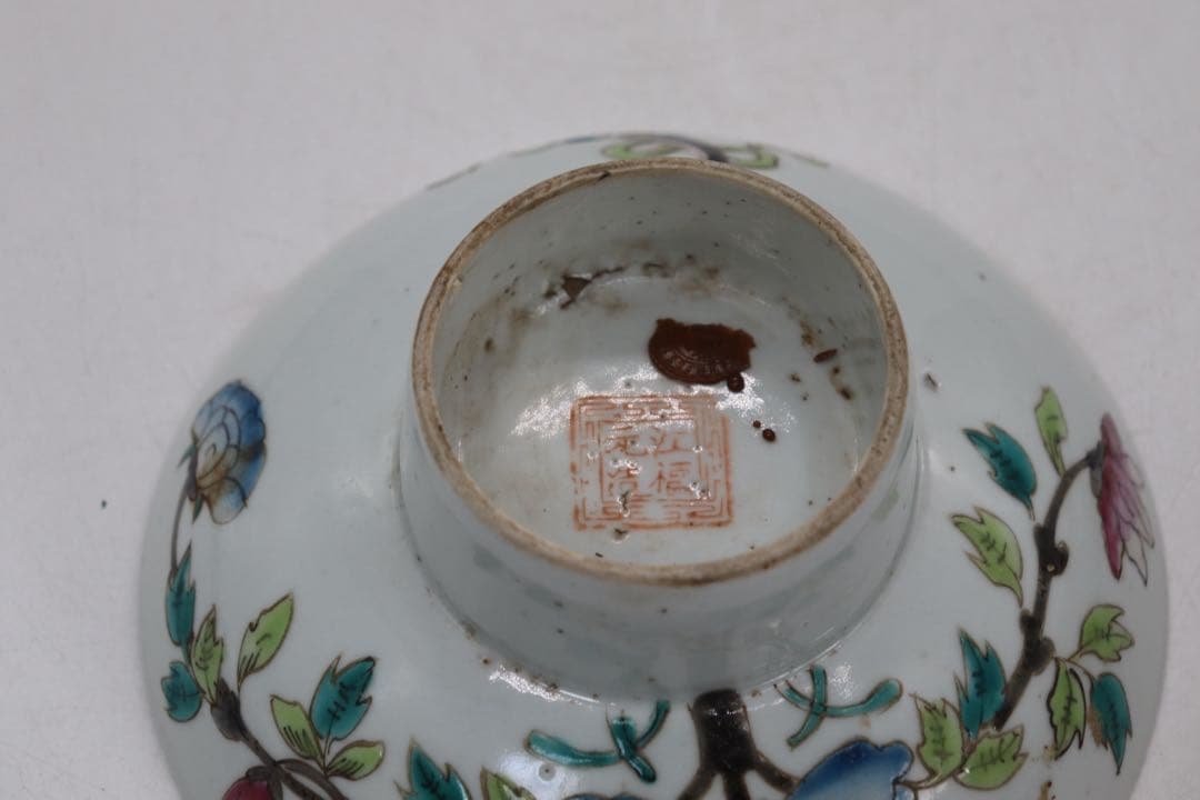 中国 清時代 粉彩 花卉紋高台皿 送料込み250529 - メルカリ