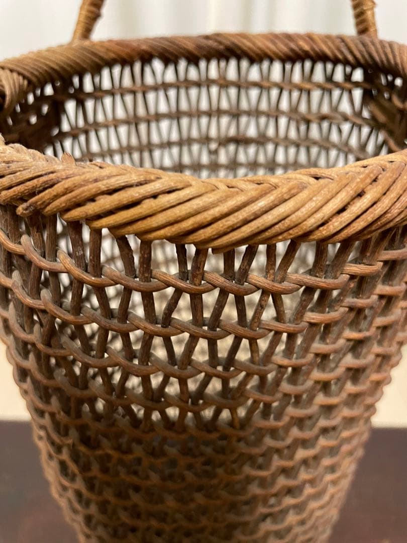 中川原信一 あけびかご 籠 瓶籠 民藝 民芸 もやい工藝