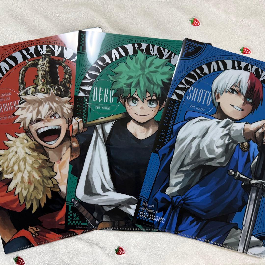 ヒロアカ 緑谷出久 爆豪勝己 轟焦凍 クリアファイル2025 - メルカリ