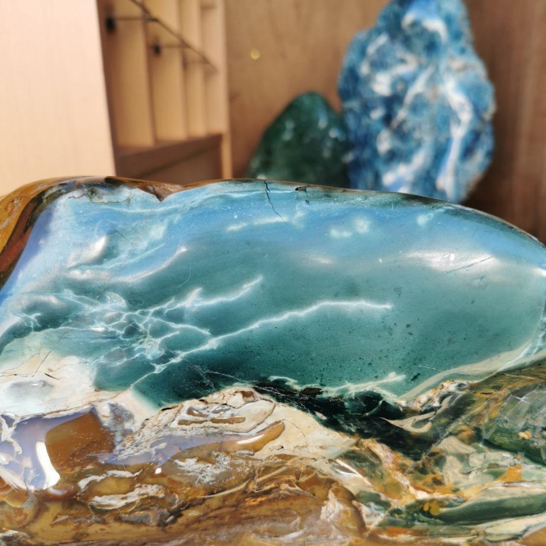 北海道興部産 ジャスパー 13.1キロ 鑑賞石 石 置物 オブジェ インテリア