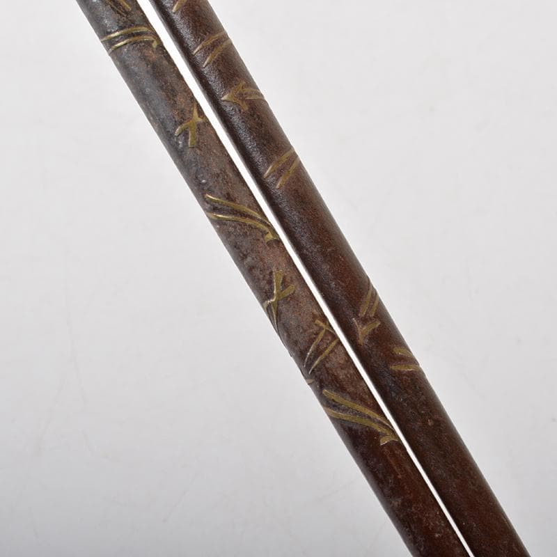 茶道具 香玉堂 鉄張本象嵌 松葉文 火箸 共箱 C R7228 - メルカリ