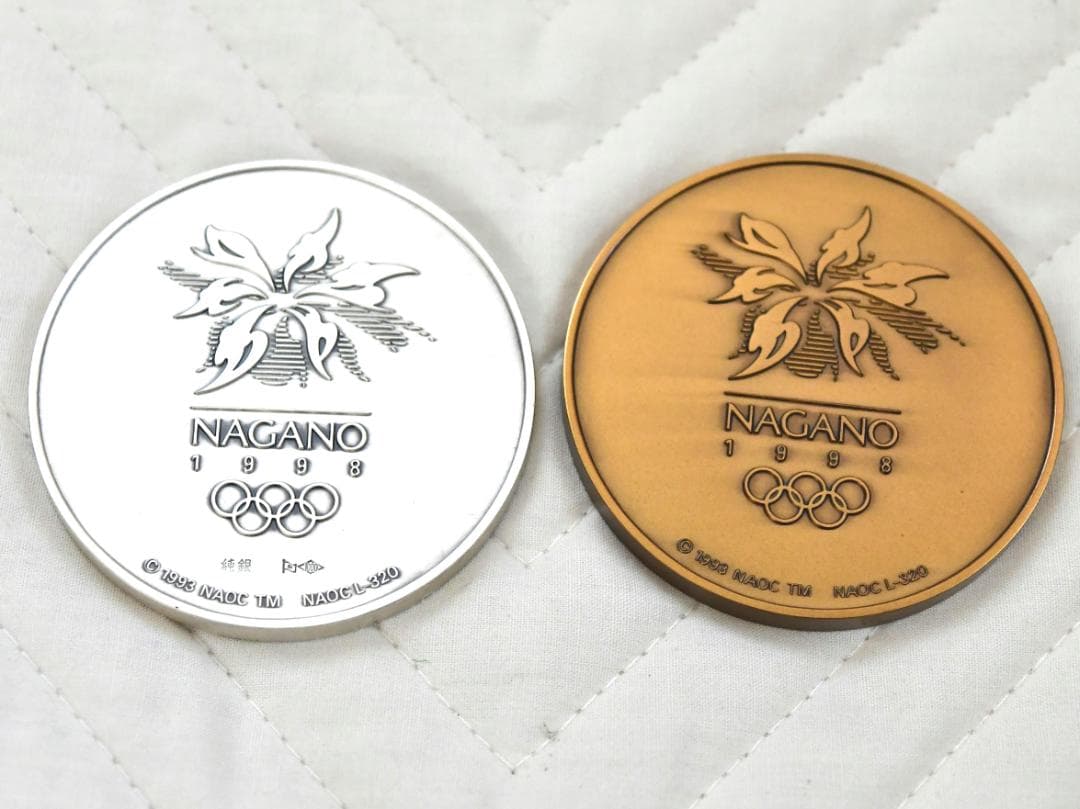 長野オリンピック 1998 公式記念メダル 銀・銅メダルセット