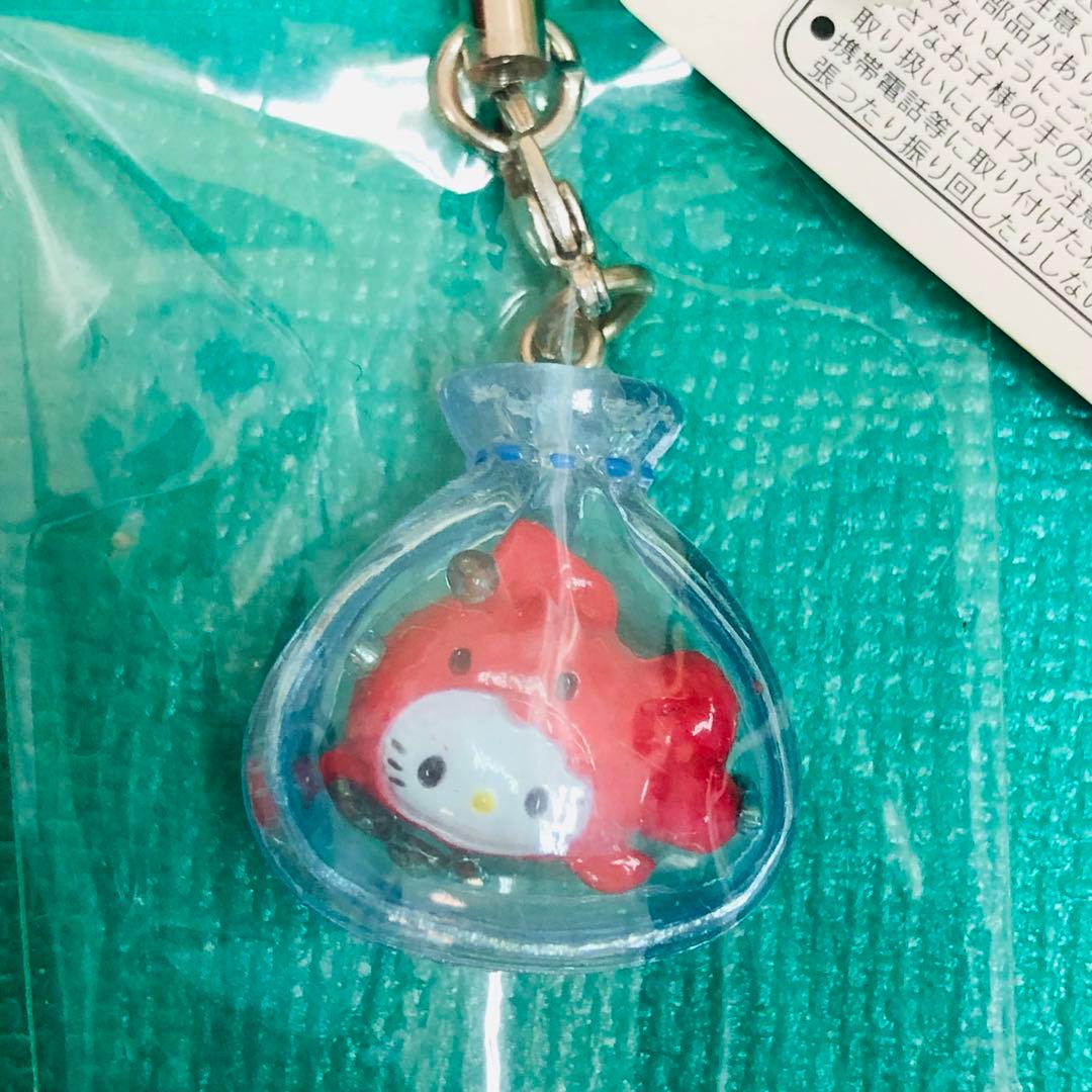 2007年製激レア★ハローキティ ストラップ 金魚すくい 縁日 お祭り①