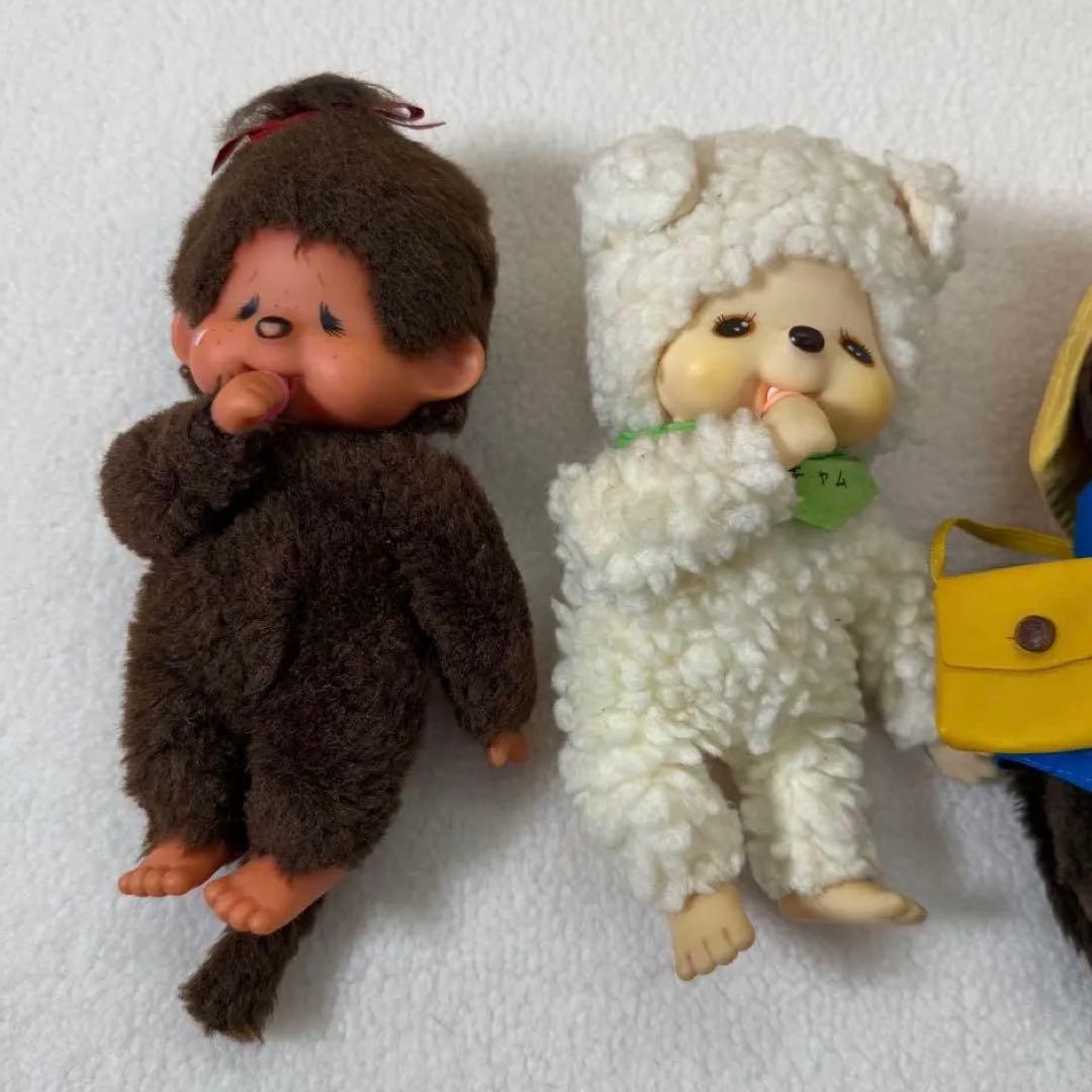 泣き顔モンチッチ　ひつじのチャム　昭和レトロ　ぬいぐるみ　モンチッチ　セキグチ