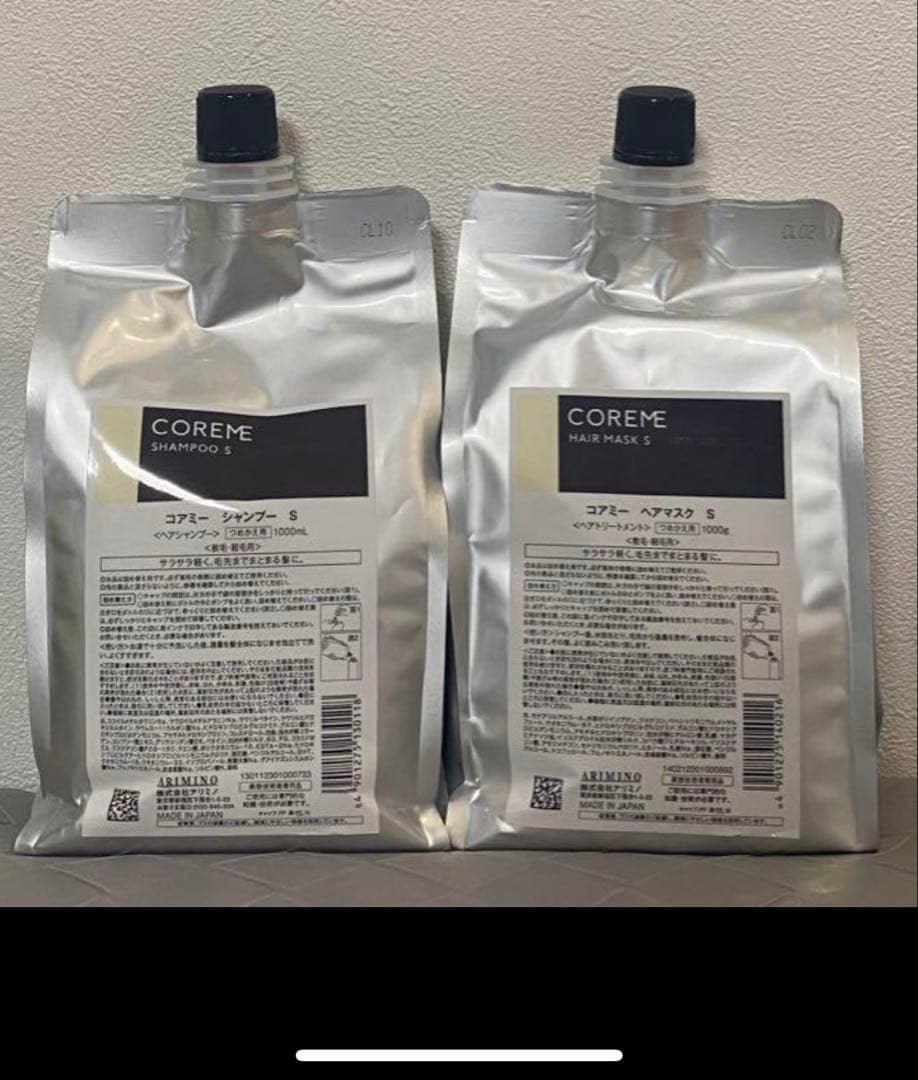 コアミー S シャンプー1000ml/マスク1000g詰替セット