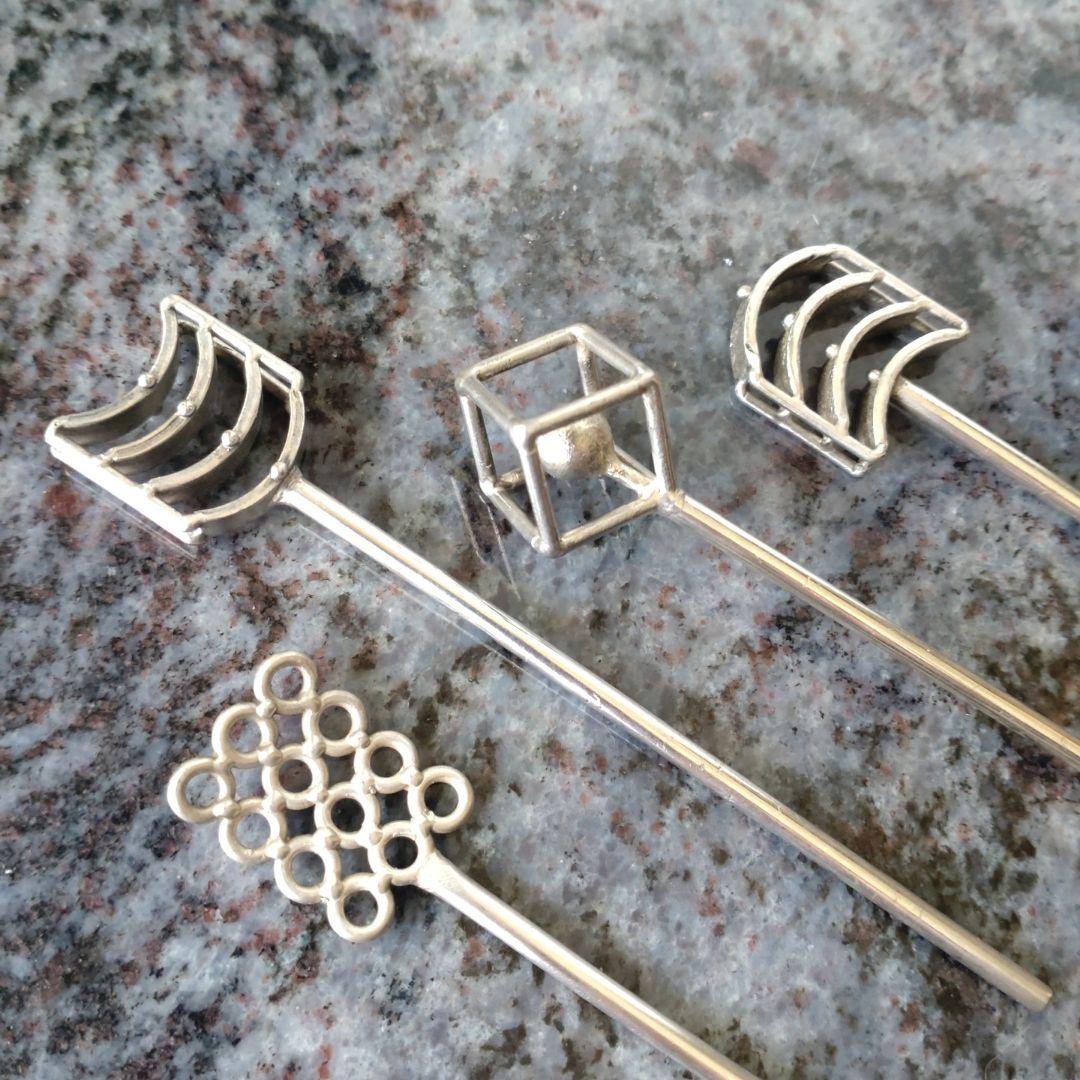 宮田洋平　鋳金　シルバー　銀　マドラー　4本セット