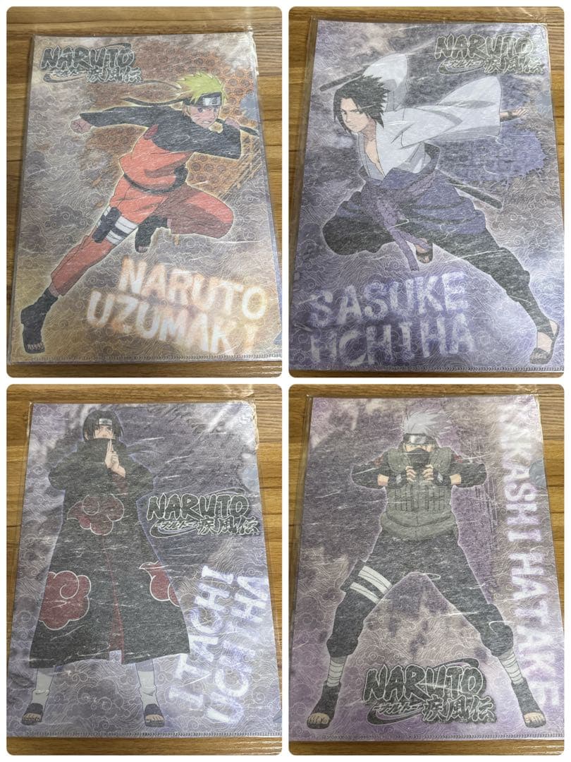 NARUTO ナルト疾風伝 文教堂アニメガ限定 和紙クリアファイル コンプセット NARUTO ナルト疾風伝 文教堂アニメガ限定 和紙クリアファイル コンプ