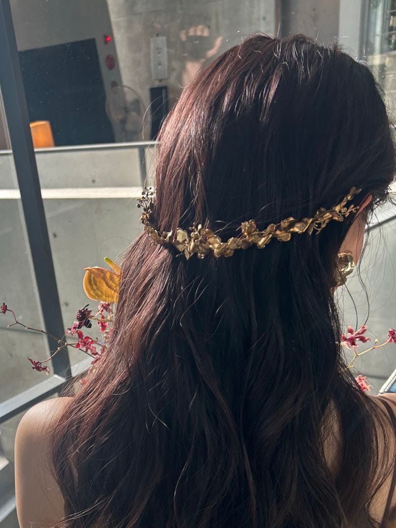 flua 花冠 ヘッドカチューシャ ブライダルアクセサリー