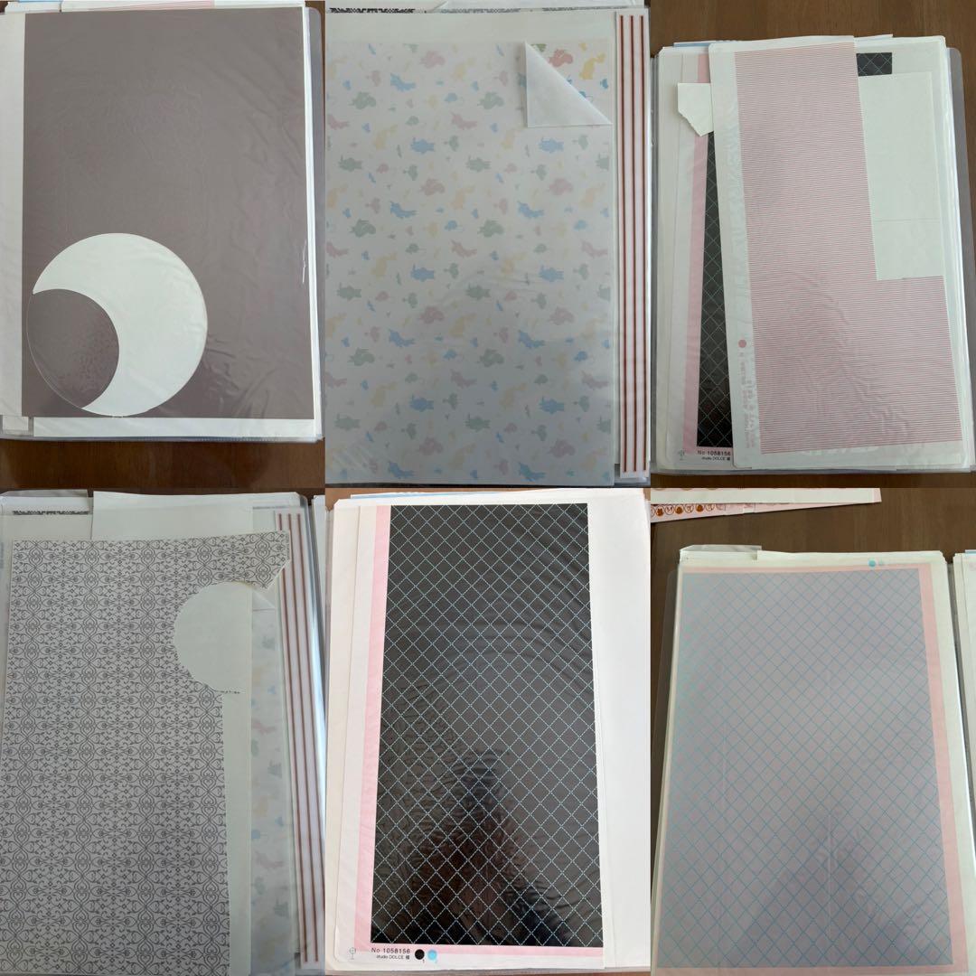 ポーセラーツ転写紙　 まとめ売りファイルセット