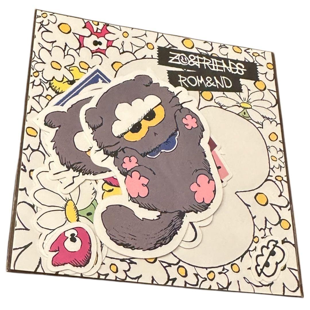 新品　限定品　rom&nd スクラフポーチ ZO&FRIENDS コラボ ジヨン