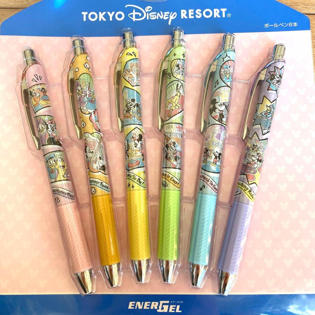 ディズニーリゾート 黒ゲルインクボールペン6本セット - メルカリ