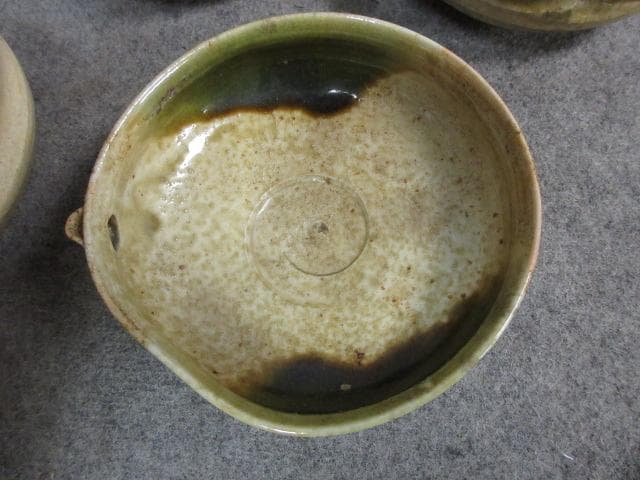 織部焼加藤作助片口4個 [B31678] 美術品・アンティーク・コレクション