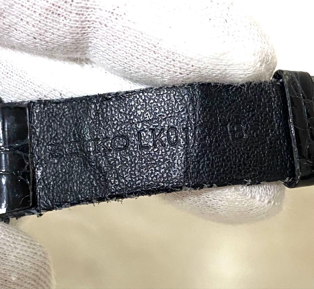 SEIKOドルチェDOLCHE メンズ 腕時計ホワイト 文字盤 SS セラミック