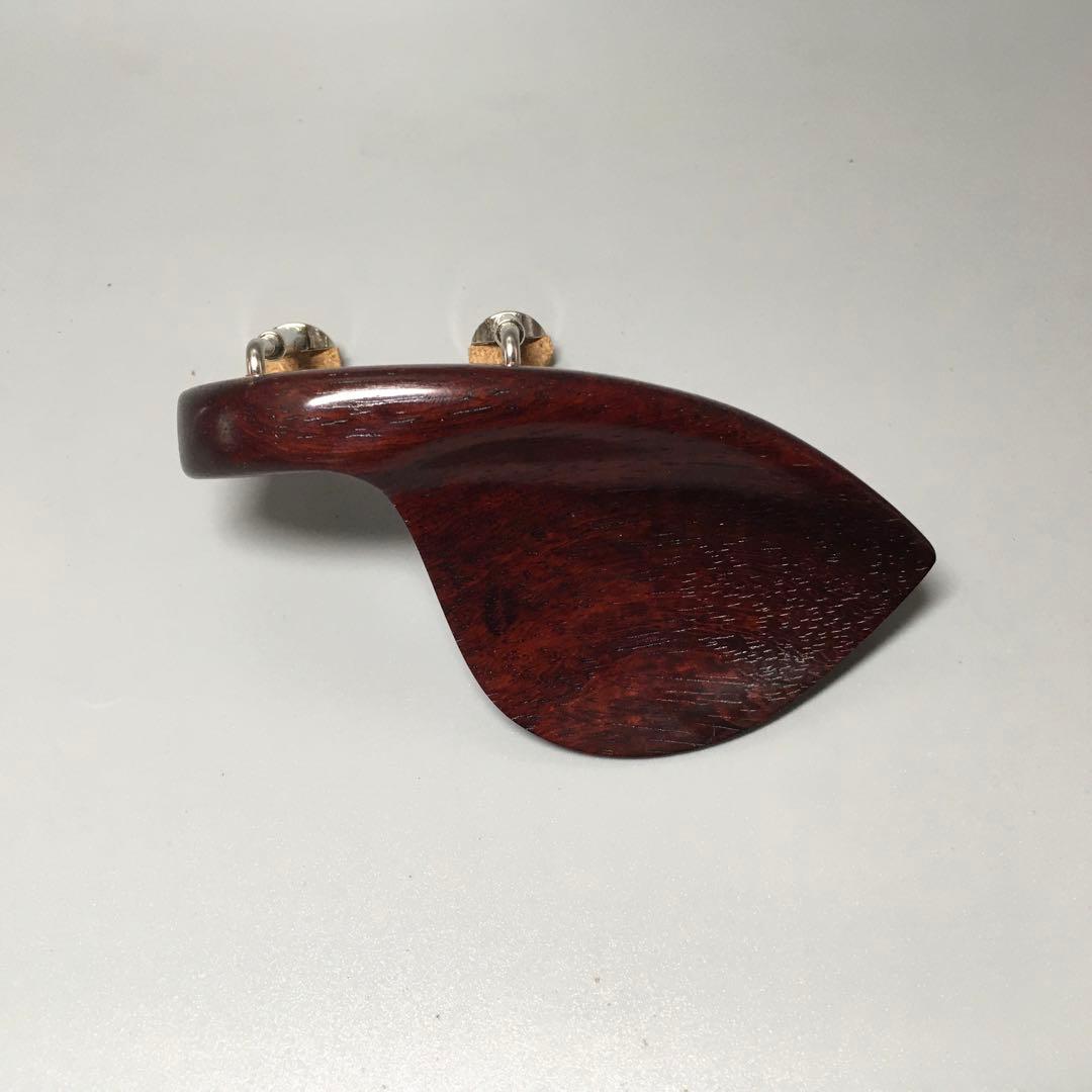 バイオリン顎当て ガルネリ型 ローズ紅紫檀 金具セミヒル 【送料無料