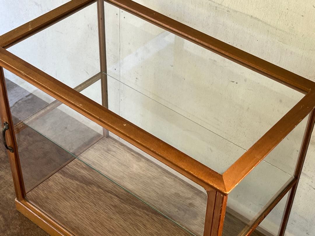 ご*ー様 昭和レトロ 木枠のガラスケース 5面ガラスショーケース