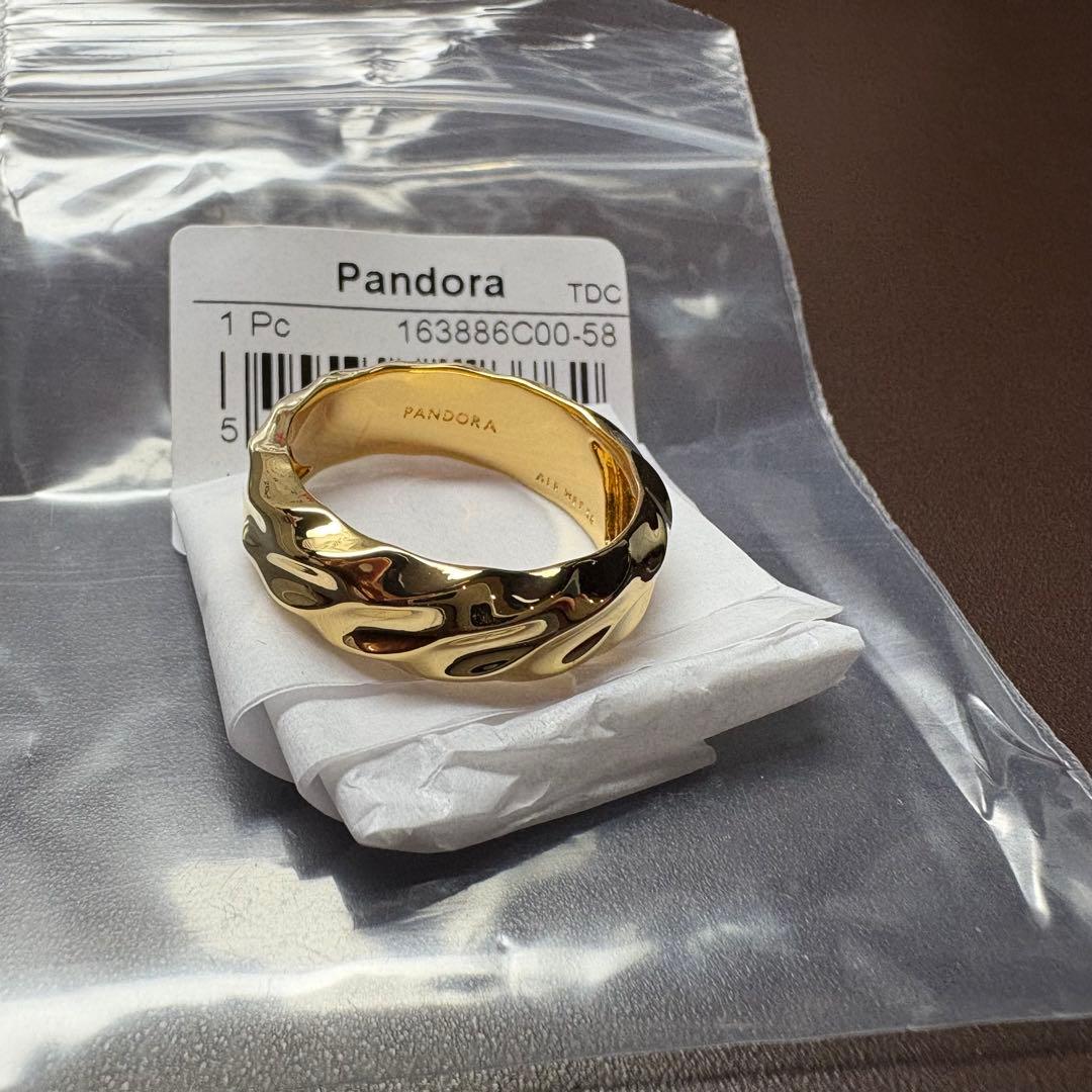 パンドラ PANDORA WIDEリング K14YGコーティング