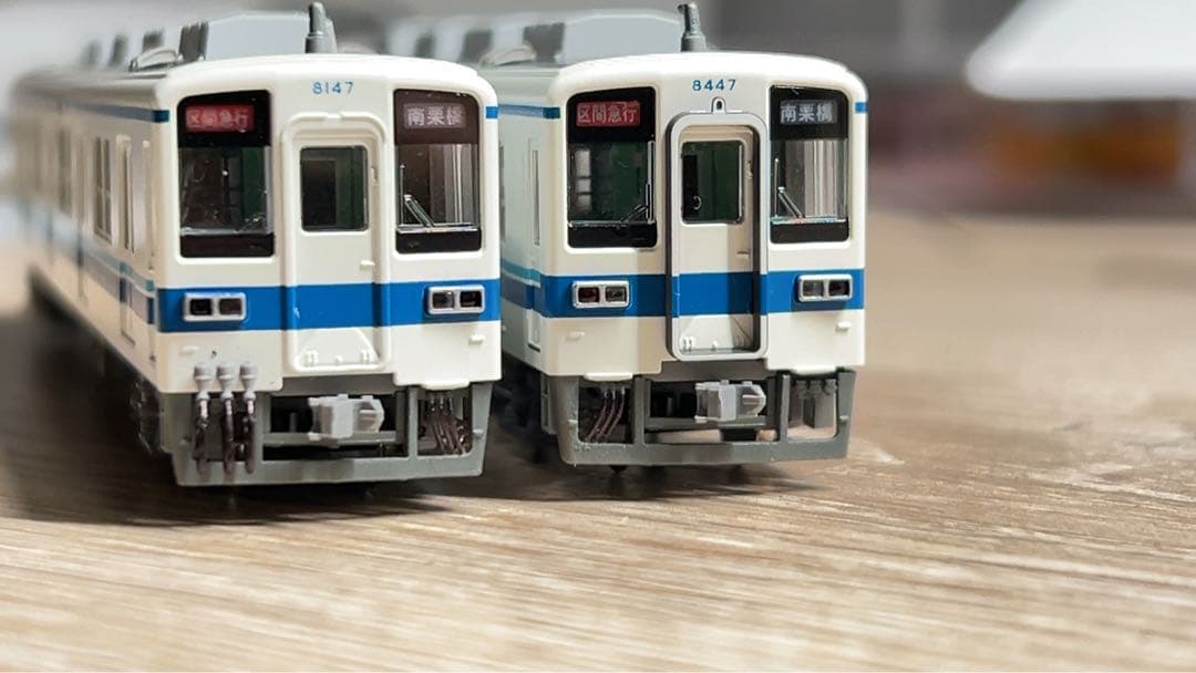 【中古】KATO 東武8000系 ディテールアップ加工済み８両