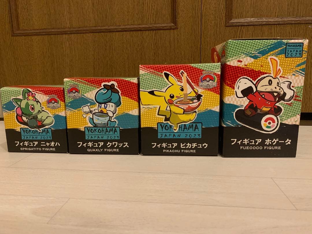 ポケモンwcs2023横浜 フィギュア ピカチュウホゲータニャオハクワッス