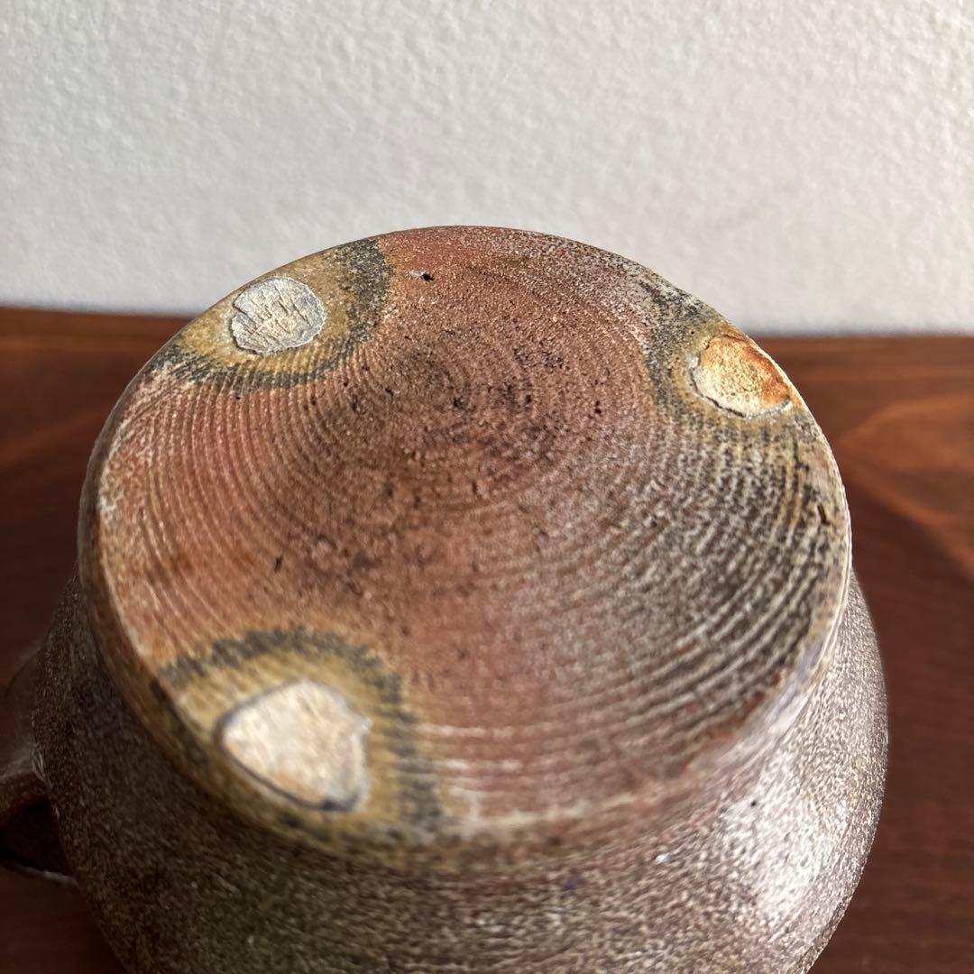 櫛掻き ピッチャー 塩釉 民藝｜