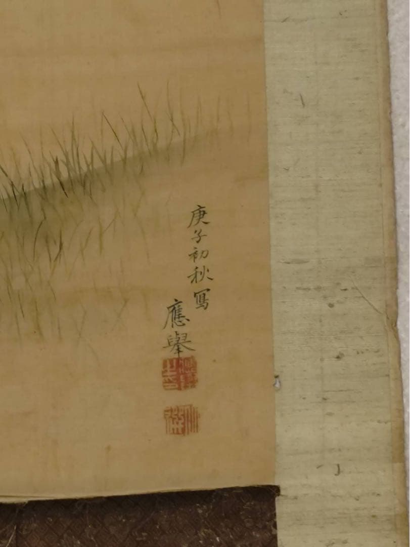 3-2866 掛軸 『庚子初秋写 應舉』 丸山応挙