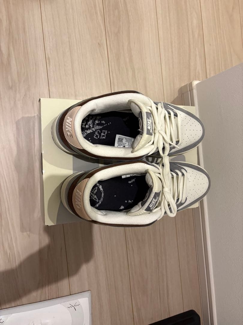 Nike Dunk Low グレー/ホワイト/ブラウン　堀米ダンク