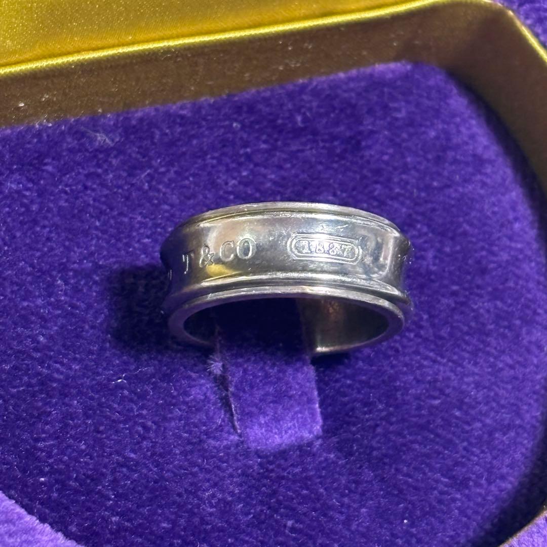 TIFFANY ティファニー 925Ti ナロー リング シルバー×チタン