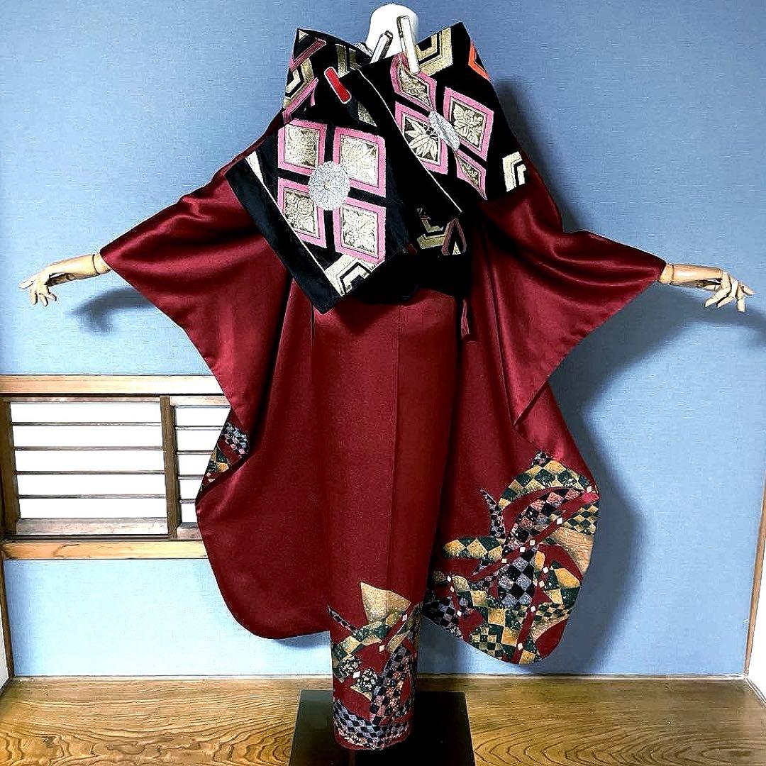 振袖フルセット 高身長 手描き友禅 成人式振袖 振袖 裄丈68 コシノ