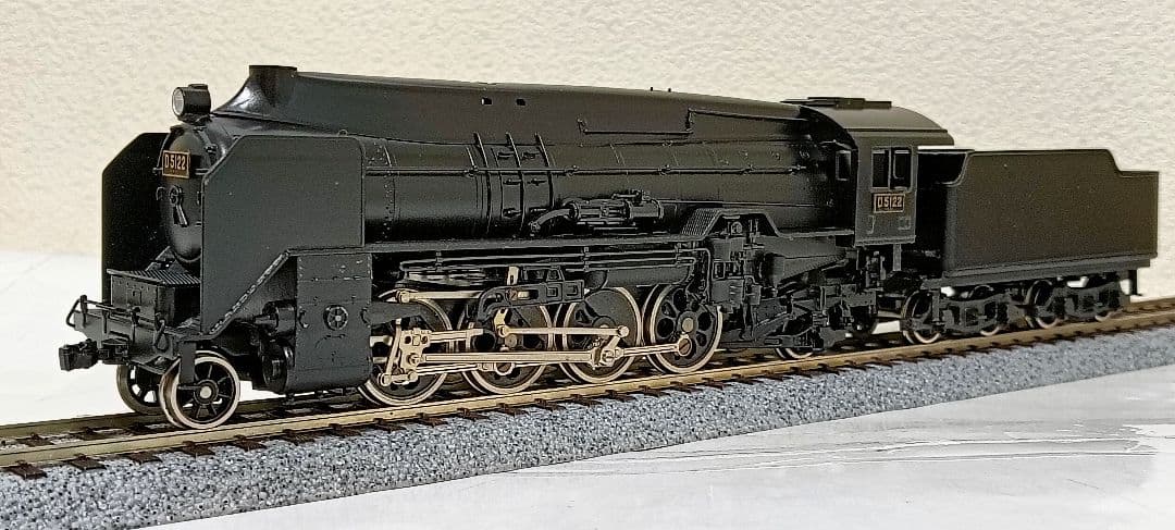 HOゲージ 天賞堂 アダチ D51全流蒸気機関車、カンモーター