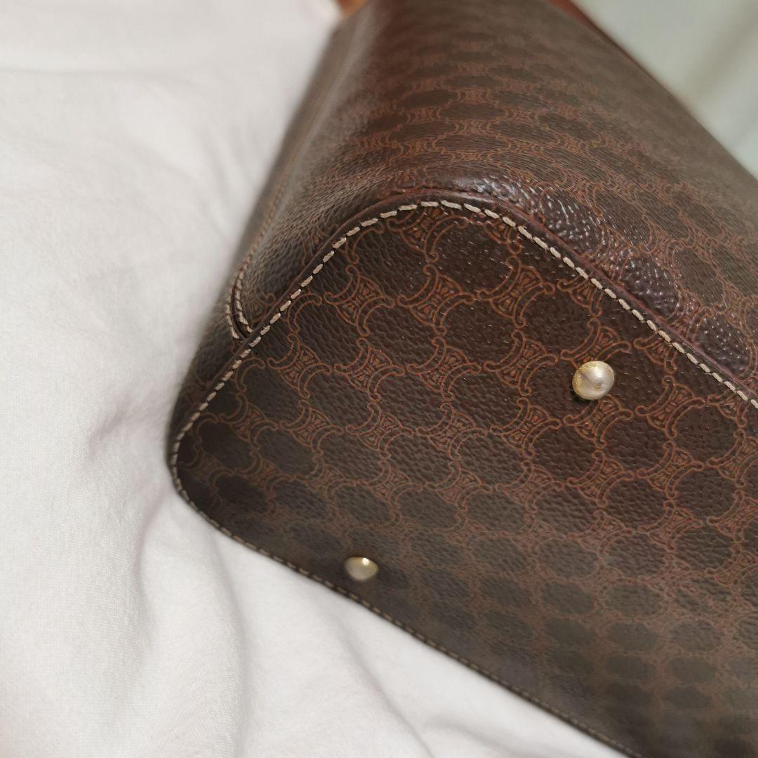 セリーヌ ショルダーバッグ PVC レザー サークル金具 マカダム