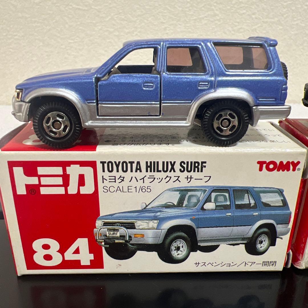 トミカ　ハイラックスサーフ　２台　赤箱　絶版　84 ミニカー　希少