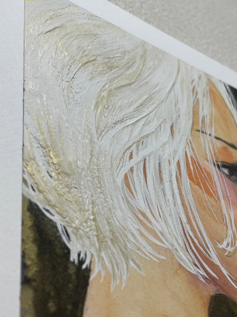 泣いている女性の絵