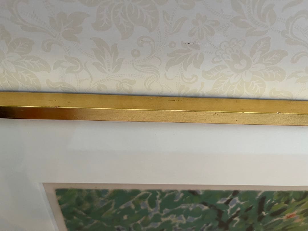 カシニョール「森と女」リトグラフ　版画