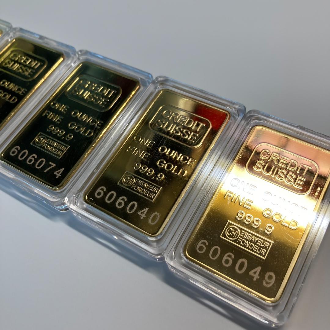 10枚インゴット【レプリカ】高品質　インテリア雑貨　GOLD ※シリアル違い