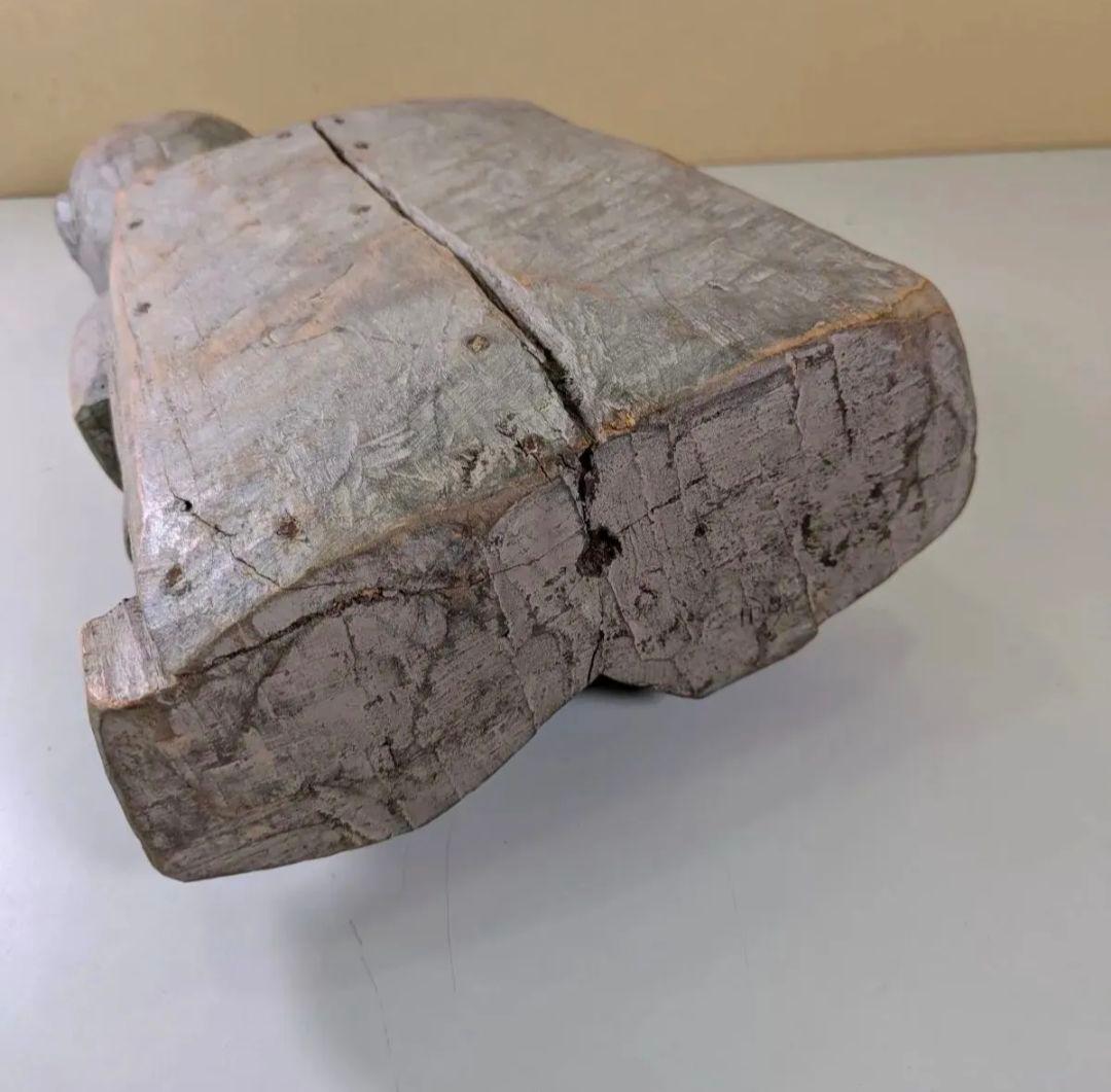 一点物 希少 夫婦 置物 木彫り 民族 一刀彫 オブジェ