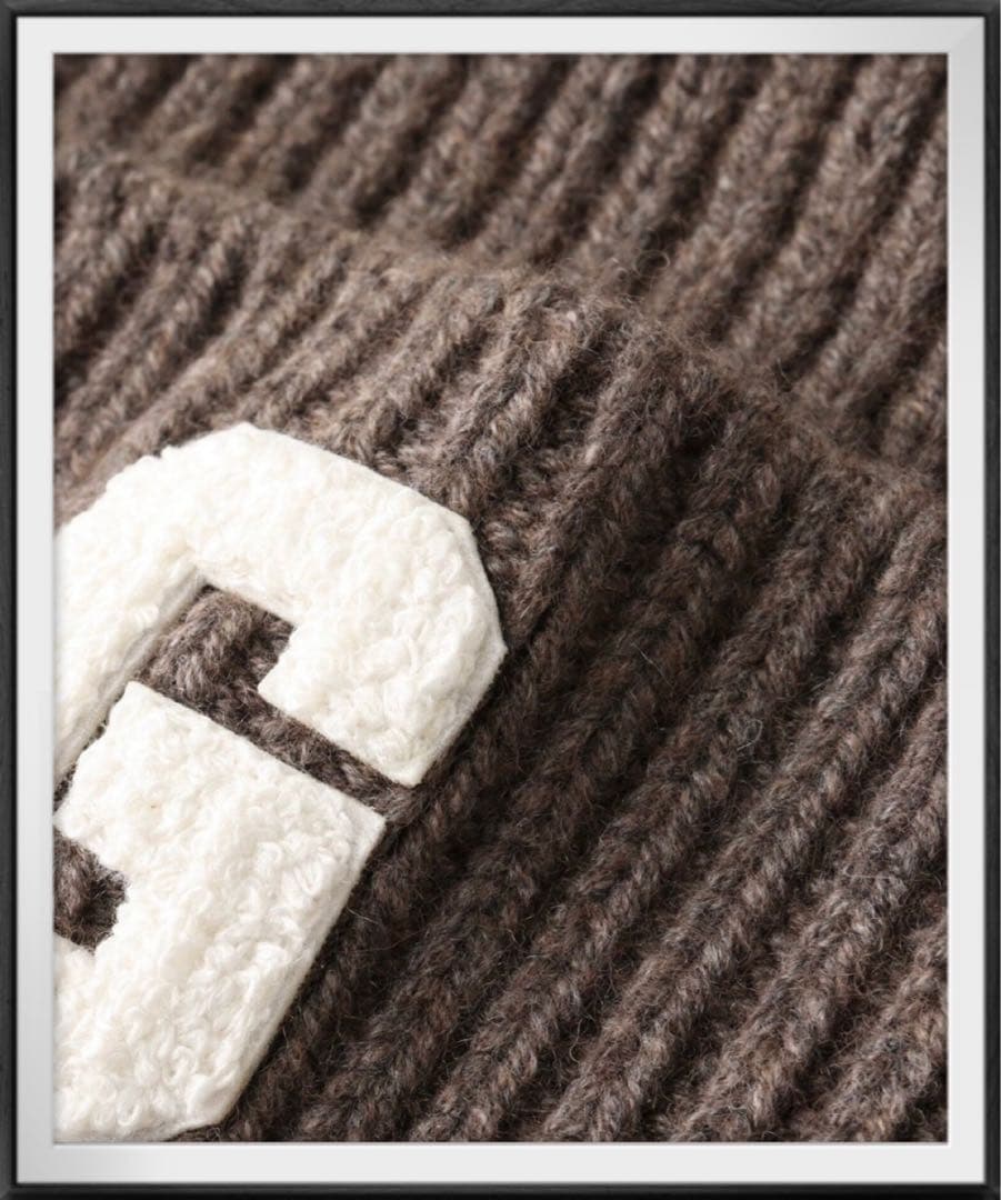 完売！新品☆L'Appartement グッド グリーフ BEANIE☆ブラウン - メルカリ