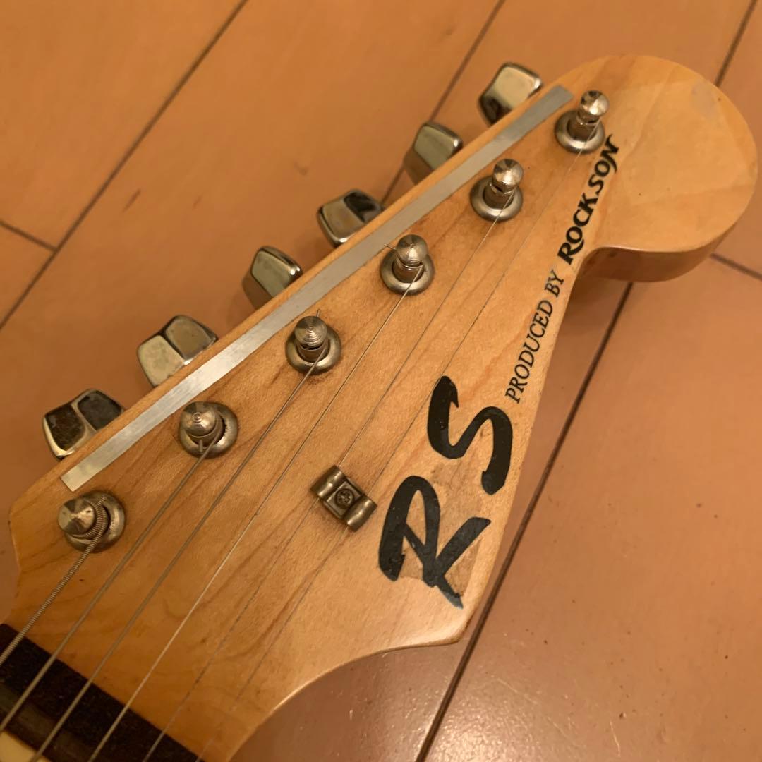 青 エレキギター ギターケース付き