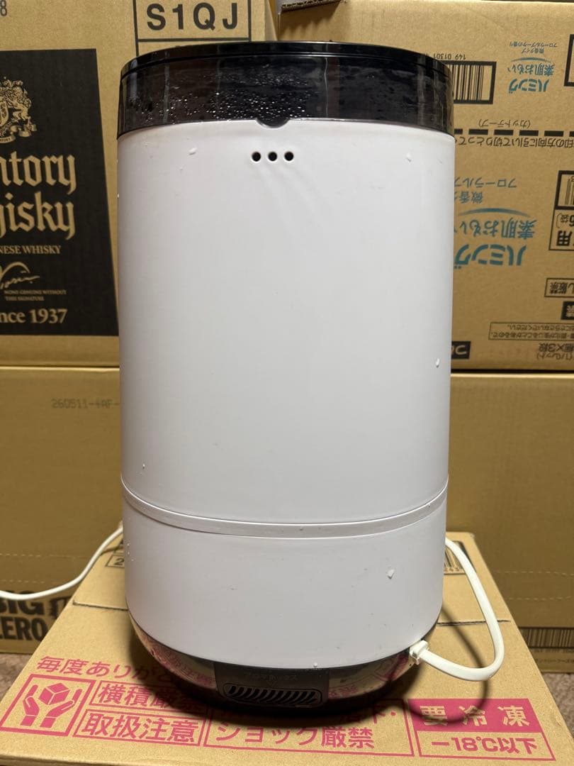 中古品。T-fal 加熱超音波式加湿器 スチームアンドミスト 4L ホワイト