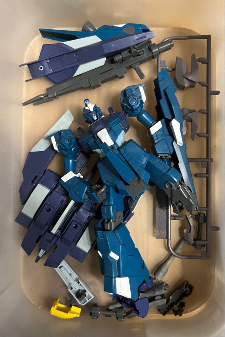 ガンプラ完成品HG ZZガンダム全塗装スタイル改修完成品発光ギミック
