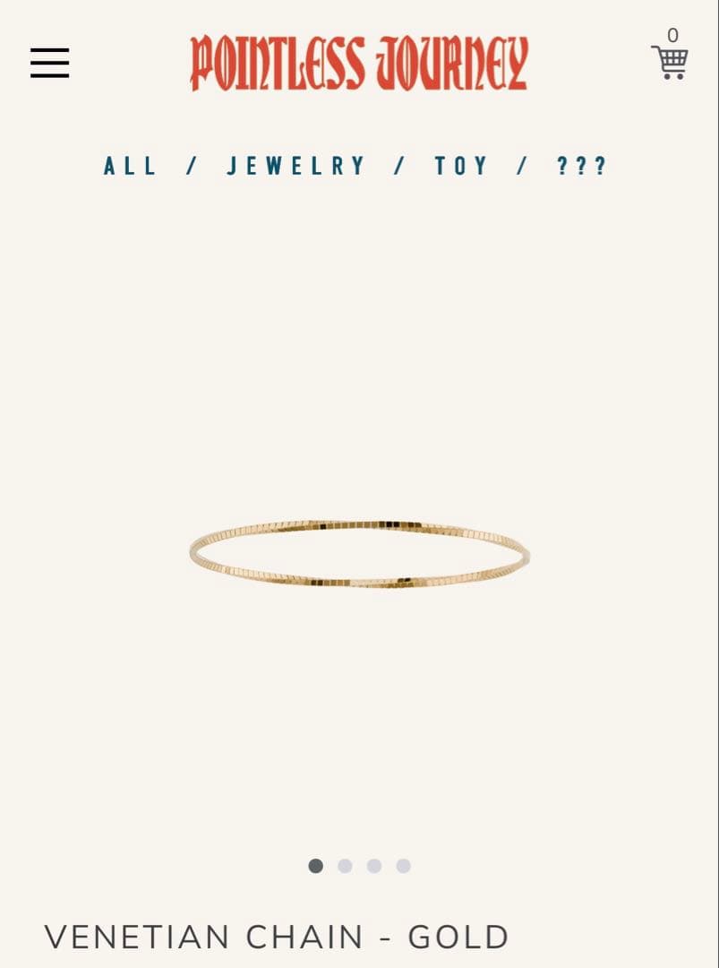 アクセサリー Pointless Journey VENETIAN CHAIN-GOLD2