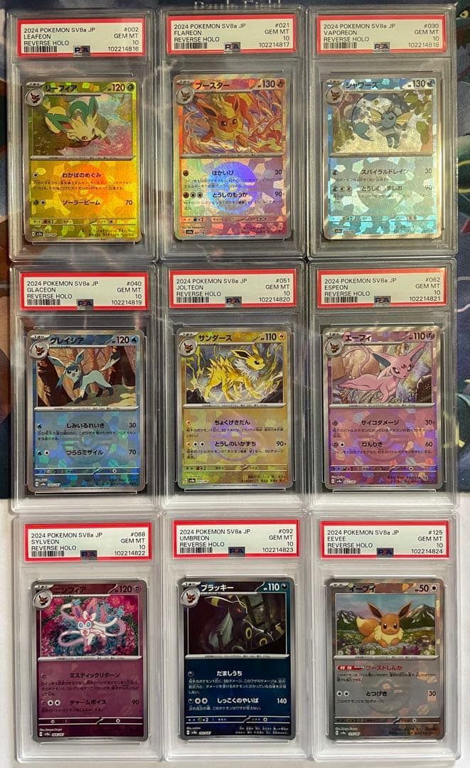 と*ん様 テラスタルフェス　ブイズ　モンボミラー＆RR PSA10 18連番