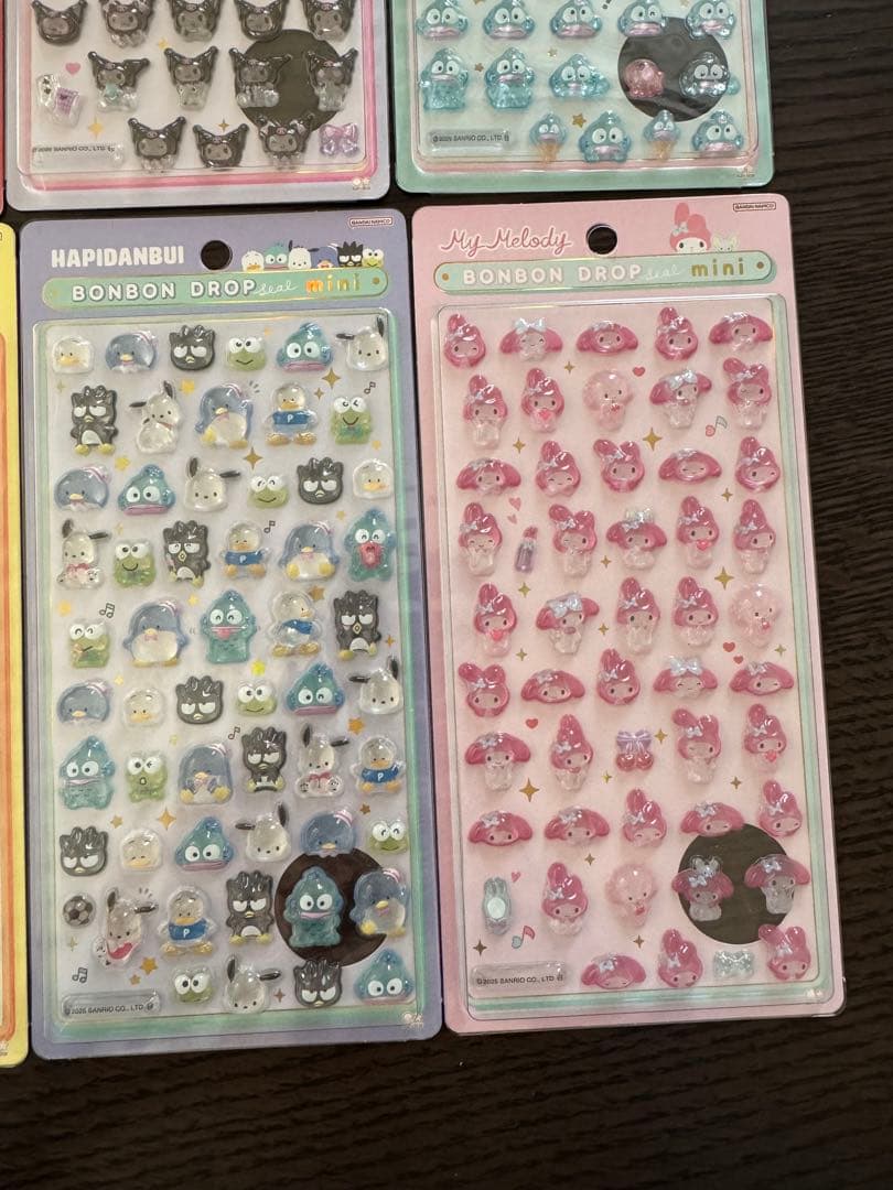 サンリオ ボンボンドロップシールミニ 8種 コンプ