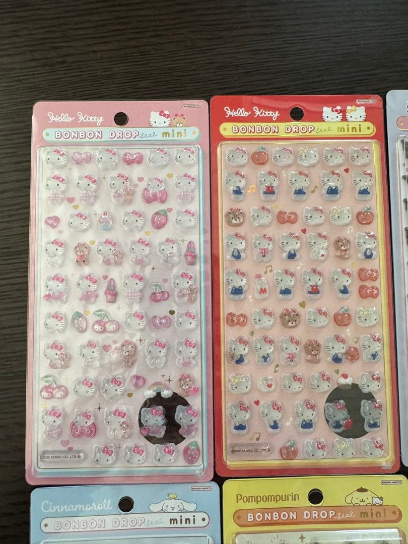 サンリオ ボンボンドロップシールミニ 8種 コンプ