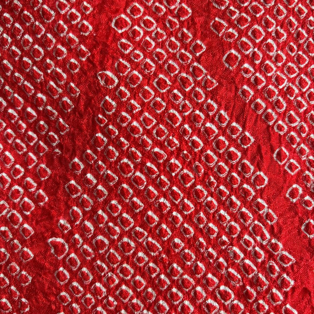 七五三　三歳　正絹総絞り着物 被布、草履セット