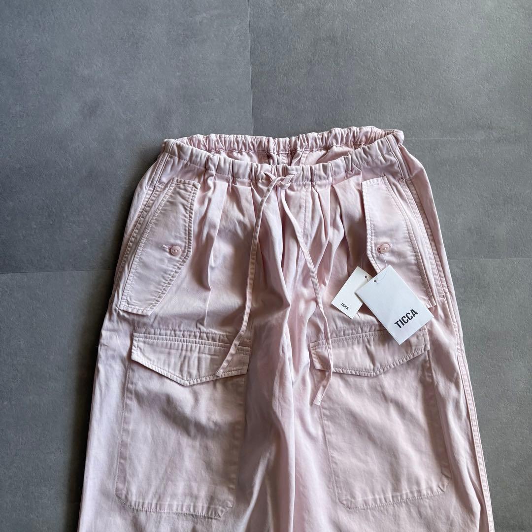 【2025／新品タグ付✨】TICCA カーゴパンツ パラシュートパンツ　ピンク